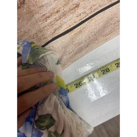 Pleione Womens Tank Top Size Medium Sleeveless Blue Floral New NWT Shirt Casual - Picture 3 of 10